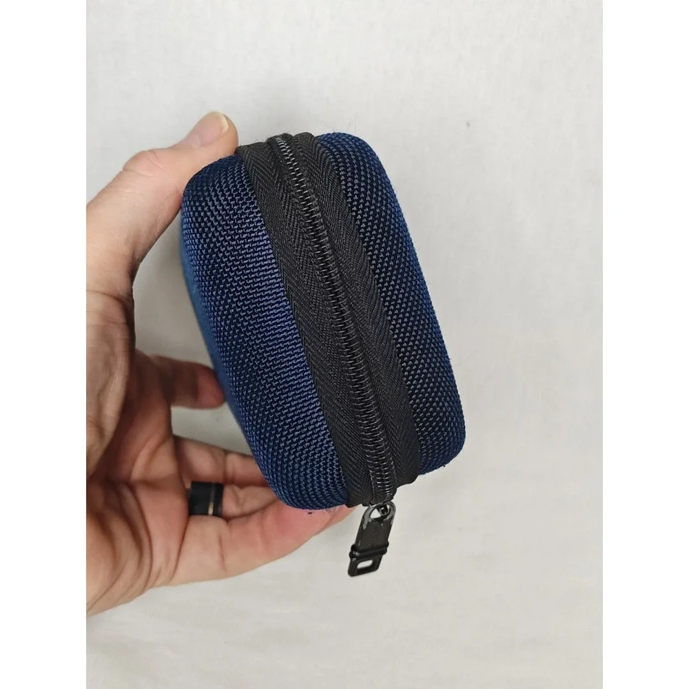 TUMI for Delta Hard Case Shell‎ Toiletry Cosmetic Travel Kit Blue Hard Case Only